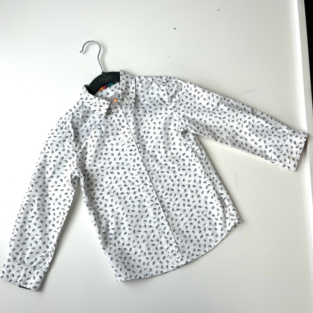 Paul Smith Junior White Cotton Shirt